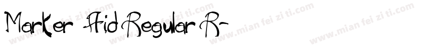 Marker Aid Regular R字体转换